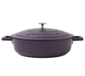 Støbt aluminiums sautergryde m/låg, lilla - 4L